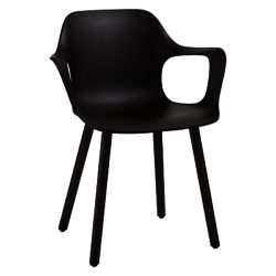 Vitra HAL Armchair Chocolate / Dark Oak